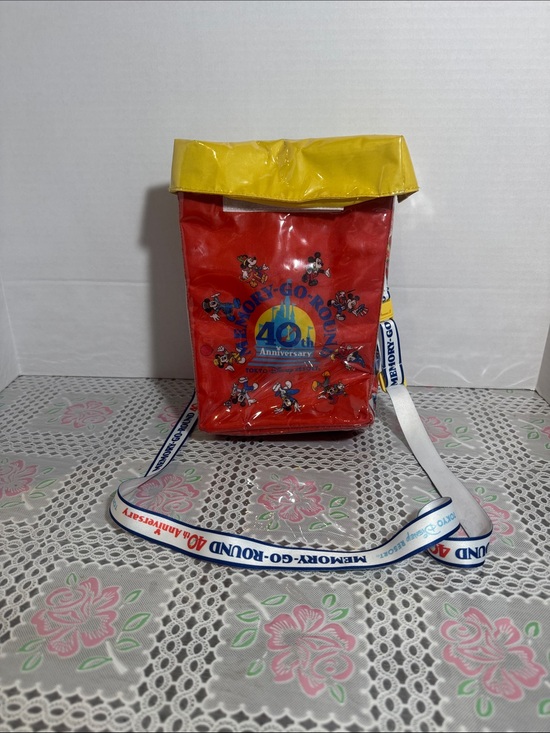 Disneyland Resort Handbags - TDR Tokyo Disney Resort 40th Anniversary Retro Popcorn Bucket Case Shoulder Bag